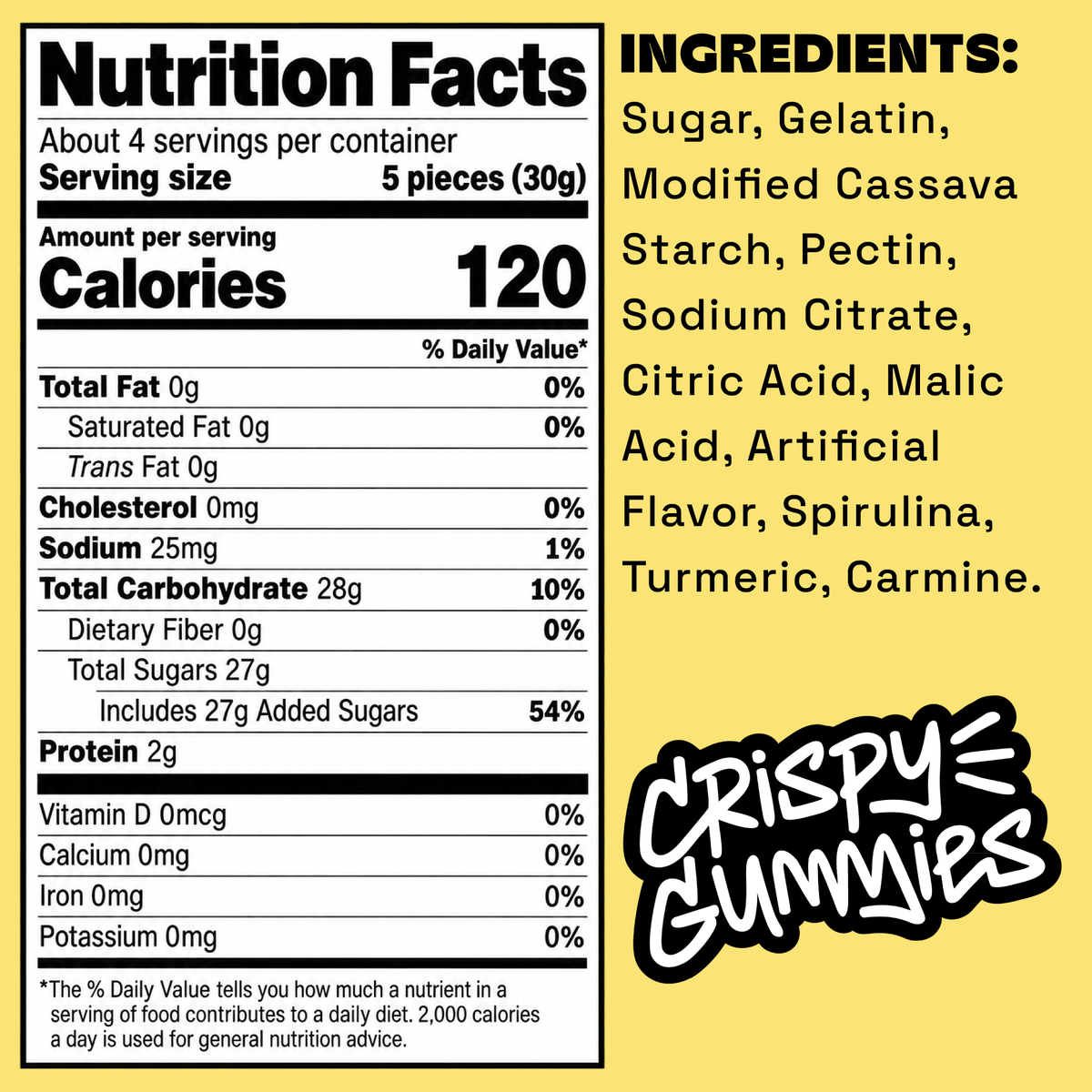 Crispy Gummies Strawberry Smash - 4.44oz