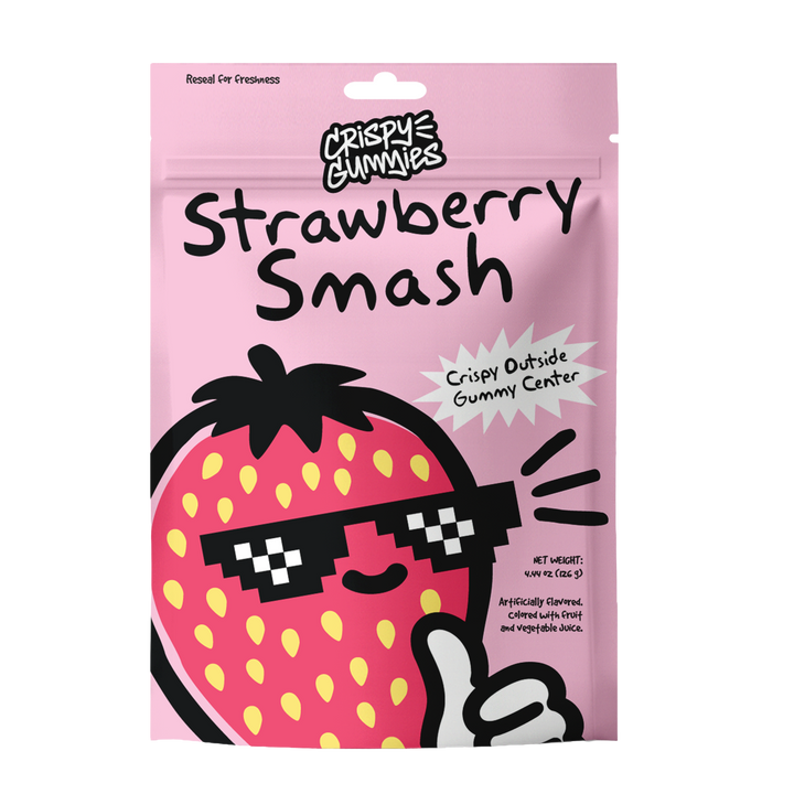 Crispy Gummies Strawberry Smash - 4.44oz